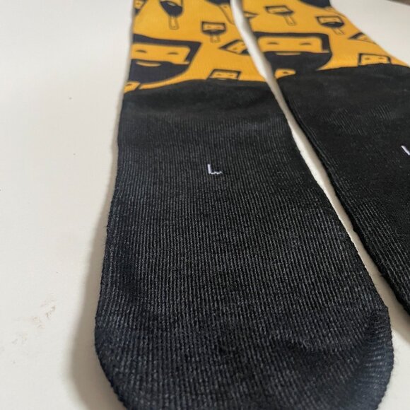 Yellow & Black Bob Ross Artist Socks - Picture 8 of 9